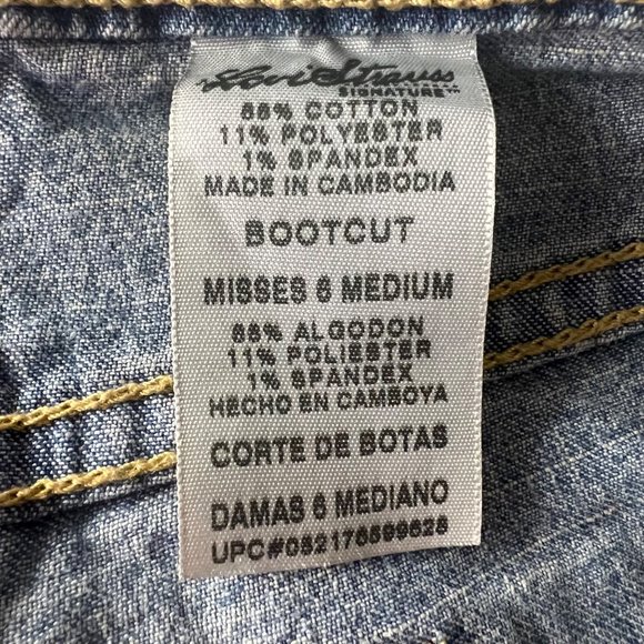 Levi Strauss Blue Jeans Womens Size 8 Bootcut Low Rise Stretch 31 x 25.5 - Picture 11 of 12